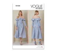 Vogue Sewing Patterns V2104B5 Misses' Dress and Belt B5(8-10-12-14-16)