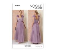 Vogue Sewing Patterns V2108B5 Misses' Gown by Badgley Mischka B5(8-10-12-14-16)