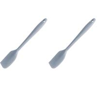 Vogue Silicone High Heat Large Spatula 28cm - Ideal for Non-Stick Surfaces, Stain Resistant, Dishwasher Safe DA521 (Pack of 2)