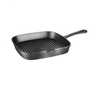 Vogue Square Cast Iron Ribbed Skillet Pan 24cm