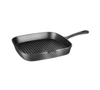 Vogue Square Cast Iron Ribbed Skillet Pan - [M653]