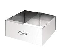 Vogue Square Mousse Rings 4X8X8cm Stainless Steel Cake Cutter Mould Bakerware