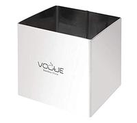 Vogue Square Mousse Rings 6X6X6cm Stainless Steel Extra Deep Cake Cutter Mould, Silver