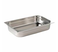 Vogue Stainless Steel 1/1 Gastronorm Pan with Overhanging Rim 65mm Deep - 9L