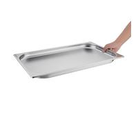 Vogue Stainless Steel 1/1 Gastronorm Pan with Overhanging Rim 20mm Deep - 3L