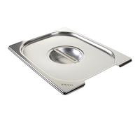 Vogue Stainless Steel 1/2 Gastronorm Handled Tray Lid - Food Container Cover CB185