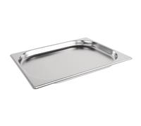 Vogue Stainless Steel 1/2 Gastronorm Pan with Overhanging Rim 20mm Deep - 1.2L