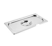 Vogue Stainless Steel 1/3 Gastronorm Notched Lid - [CB173]