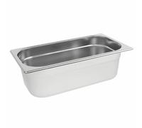 Vogue Stainless Steel 1/3 Gastronorm Pan with Overhanging Rim 100mm Deep - 3.7L