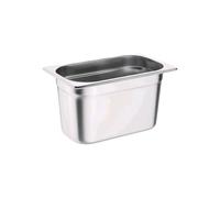 Vogue Stainless Steel 1/4 Gastronorm Pan with Overhanging Rim 150mm Deep - 4L