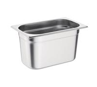 Vogue Stainless Steel 1/4 Gastronorm Pan with Overhanging Rim 150mm Deep - 4L