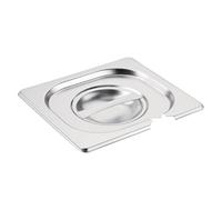 Vogue Stainless Steel 1/6 Gastronorm Notched Lid