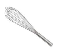 Vogue Stainless Steel 12 Wire Light Balloon Whisk, 20 Inch M969 | Plastic-sealed wires enhance hygiene while the long 505mm reach easily mixes ingredients in deep commercial bowls.