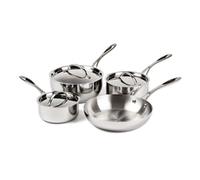 Vogue Stainless Steel & Aluminium Tri-Wall Pan Set (4 pack)
