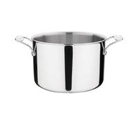 Vogue Stainless Steel & Aluminium Tri-Wall Stew Pan 240mm - All Hobs Induction Compatible Casserole Dish Y255