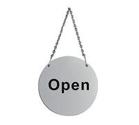 Vogue U065 Stainless Steel InchOpen and Closed Inch Door Sign, 130mm Size