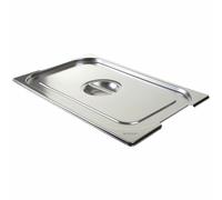 Vogue Stainless Steel Gastronorm Handled Pan Lid - Stainless Steel - GN 1 / 1