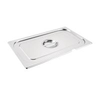 Vogue Stainless Steel Gastronorm Notched Pan Lid - Stainless Steel - GN 1 / 1