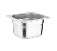 Vogue Stainless Steel Gastronorm Tray Set with Lids 1/6 (Pack of 4)