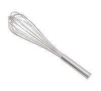 Vogue Stainless Steel Heavy Duty 8 Wire Whisk K549, 45cm/18 Inch, 45 cm | Plastic sealed base prevents liquid build up for improved kitchen hygiene during high-volume commercial egg beating.