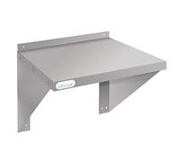 Vogue CB912 Stainless Steel Microwave Shelf Large 490X560X560mm Kitchen Shelves, Silver