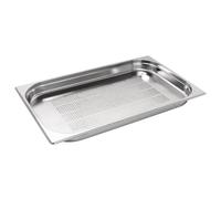 Vogue Stainless Steel Perforated 1/1 Gastronorm Tray 40mm