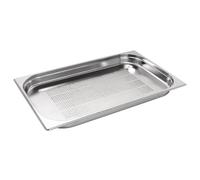 Vogue Stainless Steel Perforated 1/1 Gastronorm Tray 40mm - K839