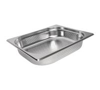 Vogue Stainless Steel Perforated 1/2 Gastronorm Tray 65mm - K844