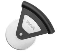 Vogue Stainless Steel Pizza Cutter Black - Sharp Blade, To Cut Bread, Pastry, Dishwasher Safe JA897