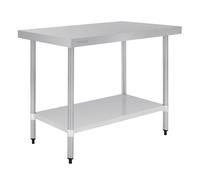 Vogue Prep Table Made of Stainless Steel without Upstand - 900X1200X600mm