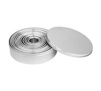 Vogue Stainless Steel Round Plain Cutters (Pack 12) - Sharp Blades, Rust Redidtant Pastry Cutters JB551