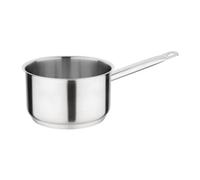 Vogue Stainless Steel Saucepan 18 cm / 2.6 Litre, Silver, Induction Compatible Pan, Compatible with Lid: FS665 (Sold Separately), Suitable for All Cooking Surfaces, Dishwasher Safe, FS664