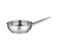 Vogue Stainless Steel Sauté Pan Durable Sturdy Induction Safe Cookware - 200mm