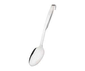 Vogue Stainless Steel Serving Spoon, Length: 355mm / 14 1/5 inch, Dishwasher Safe, Cool to Touch Reflective Handle, Hooked Handle for Storage, Commercial Restaurant or Home Kitchen Use | CY401