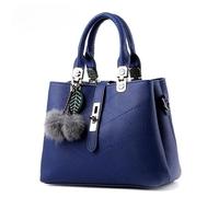 Vogue Stitching Design Woman Bag Single Shoulder Crossbody Decorative Wristlets Women's Handbags Messenger Bags, Dark Blue, One Size