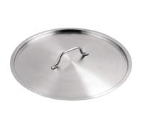 Vogue T148 Stainless Steel Lid, 400 mm | Helps trap steam and heat for commercial kitchen efficiency, with a robust build to handle busy catering shifts.