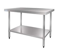 Vogue Table St/St - 600x700x900mm 23 1/2x27 1/2x35 1/2" | Measures 23 1/2x27 1/2x35 1/2" to fit compact kitchen spaces, providing a hygienic, non-porous surface that wipes clean.