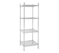 Vogue Tower Display Unit 4 Shelves - 1830x610x610mm 72x24x24" | Maximises storage space in tight commercial environments, offering strong support for heavy-duty display stock.