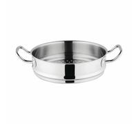 Vogue Stainless Steel & Aluminium Tri-Wall Steamer 24cm