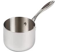 Vogue Tri Wall Saucepan 1.5 Litre, Size: 160(Dia)mm, Stainless Steel & Aluminium - Induction Hob, Gas, Electric & Solid Top Compatible - Lid Sold Separately (Y423), Y245