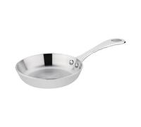 Vogue Tri Wall Mini Frying Pan 10 cm/120 ml, Stainless Steel & Aluminium, Induction Compatible Frying Pan, Suitable for all Cooking Surfaces, Dishwasher Safe, GG027
