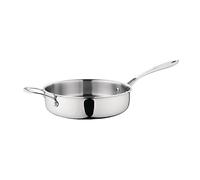 Vogue Tri Wall Saute Pan - 240mm 2 1/2Ltr 81fl oz | 81fl oz capacity with an ultra-even thermocore heat distribution to prevent hot spots on any commercial hob.