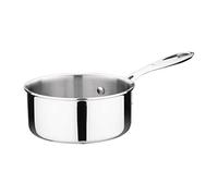 Vogue Tri Wall Saucepan 900 ml, Size: 140(Dia)mm, Stainless Steel & Aluminium - Induction Hob, Gas, Electric & Solid Top Compatible - Lid Sold Separately (Y422), Y244
