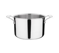 Vogue Stainless Steel & Aluminium Tri-Wall Stew Pan 240mm - All Hobs Induction Compatible Casserole Dish Y255