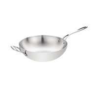 Vogue Tri Wall Wok Flat Base 300mm