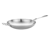 Vogue Tri Wall Wok Flat Base 305mm - [Y261]