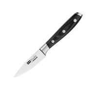 Vogue Tsuki Series 7 Paring Slicer Knife Black 8.4cm - Damascus Steel for a Sharp and Durable Blade CF894