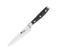 Vogue Tsuki Series 7 Utility Knife 12.8cm - Vegetable Chopping Slicer Knife Black - Damascus Steel for a Sharp and Durable Blade CF892