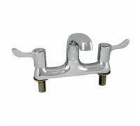 Vogue Twin Mixer Lever Deck Tap with Hot and Cold Levers - 1/4 Turn
