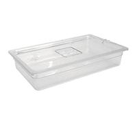 Vogue U227 Polycarbonate 1/1 Gastronorm Container, Clear, 25.6L Capacity, 530 mm Length, 325 mm Width, 200 mm Height